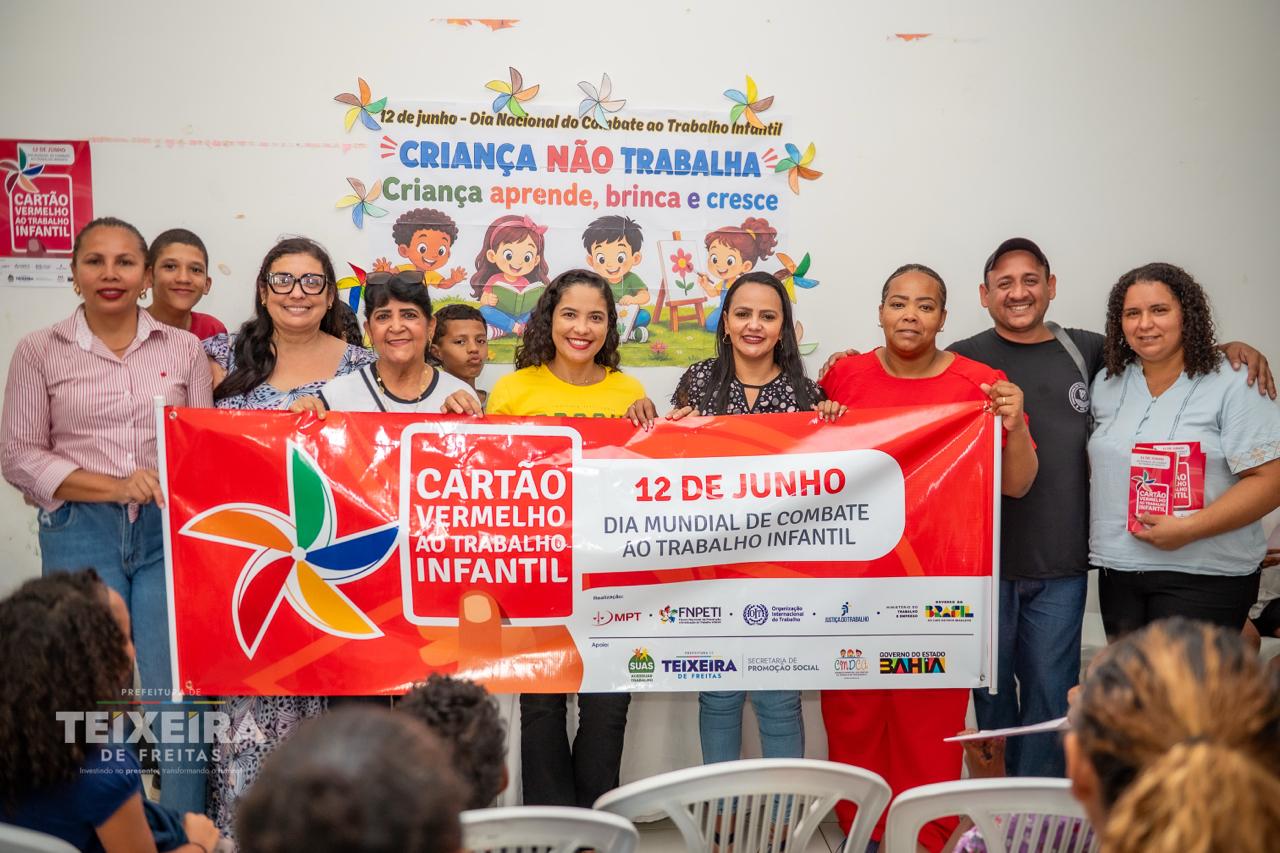 Leia mais sobre o artigo Campanha de Combate ao Trabalho Infantil mobiliza escolas, equipamentos sociais e espaços públicos em Teixeira de Freitas